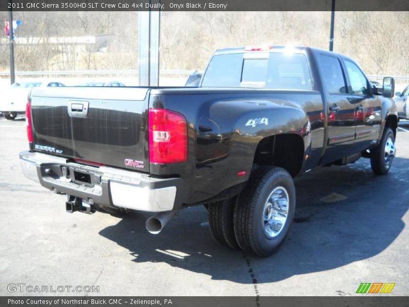 Onyx Black / Ebony 2011 GMC Sierra 3500HD SLT Crew Cab 4x4 Dually