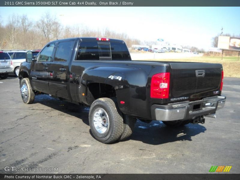 Onyx Black / Ebony 2011 GMC Sierra 3500HD SLT Crew Cab 4x4 Dually