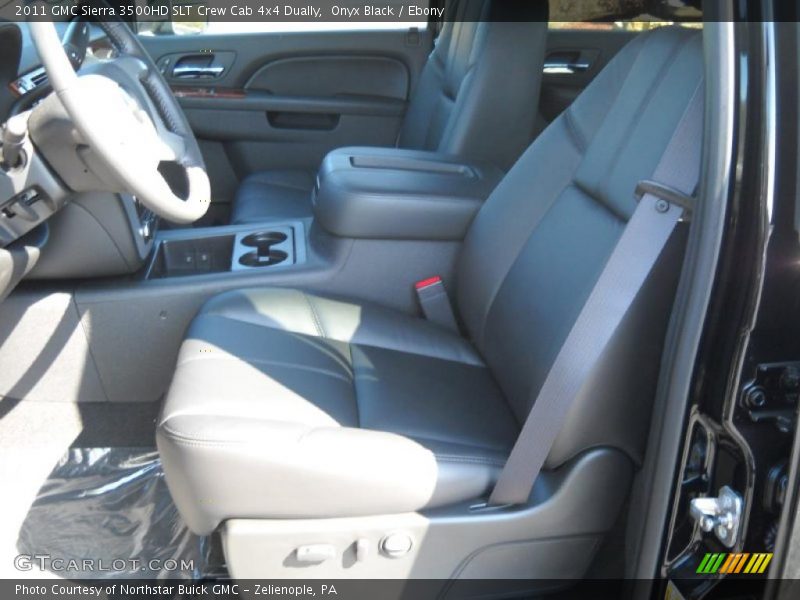 Onyx Black / Ebony 2011 GMC Sierra 3500HD SLT Crew Cab 4x4 Dually