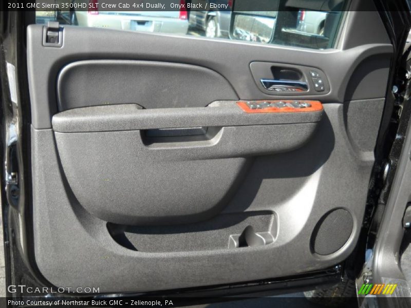Onyx Black / Ebony 2011 GMC Sierra 3500HD SLT Crew Cab 4x4 Dually