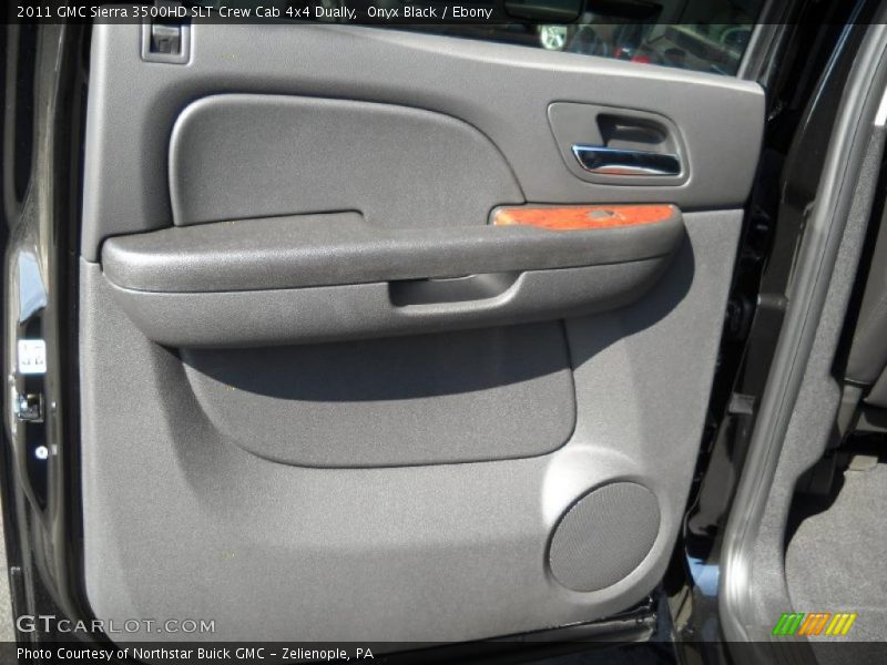 Onyx Black / Ebony 2011 GMC Sierra 3500HD SLT Crew Cab 4x4 Dually