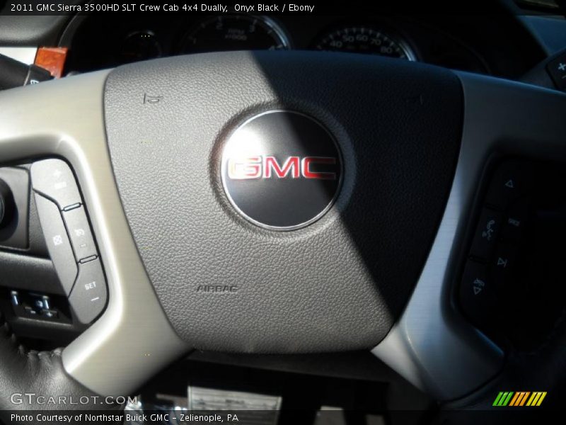 Onyx Black / Ebony 2011 GMC Sierra 3500HD SLT Crew Cab 4x4 Dually