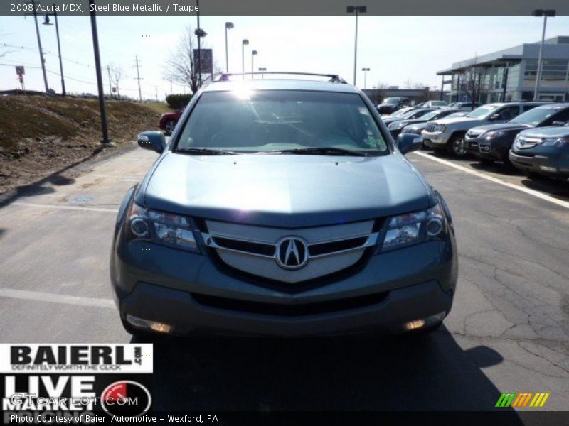 Steel Blue Metallic / Taupe 2008 Acura MDX