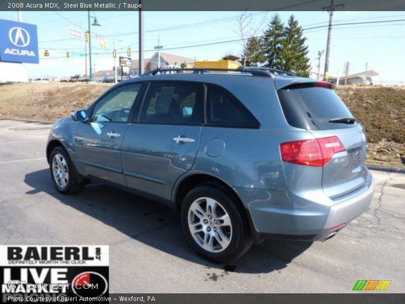 Steel Blue Metallic / Taupe 2008 Acura MDX