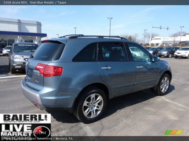 Steel Blue Metallic / Taupe 2008 Acura MDX