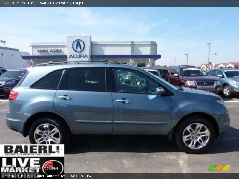 Steel Blue Metallic / Taupe 2008 Acura MDX