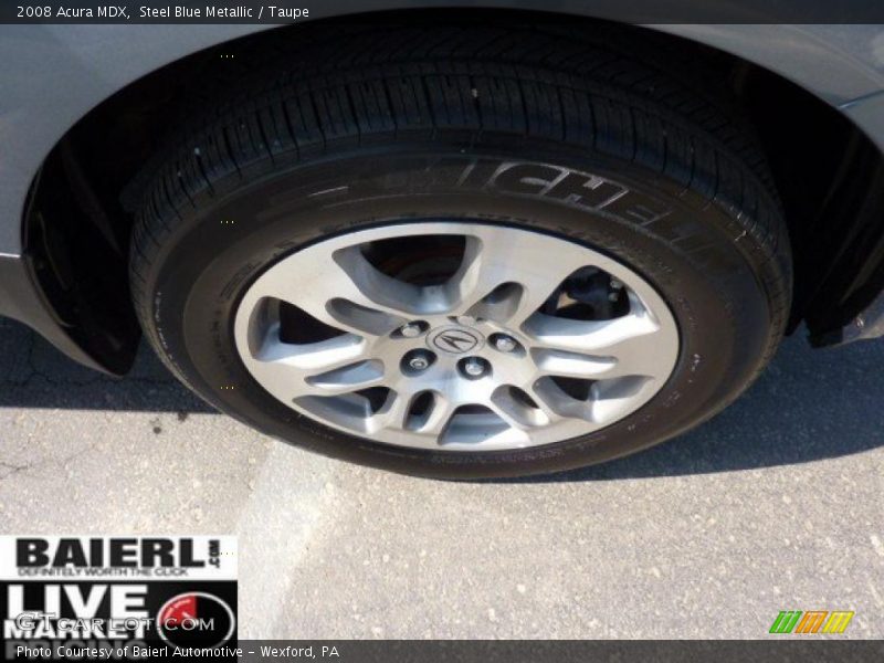 Steel Blue Metallic / Taupe 2008 Acura MDX