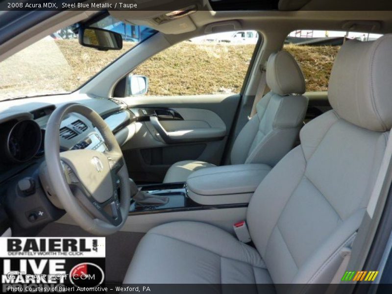 Steel Blue Metallic / Taupe 2008 Acura MDX