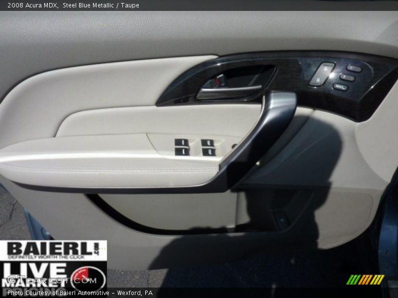 Steel Blue Metallic / Taupe 2008 Acura MDX