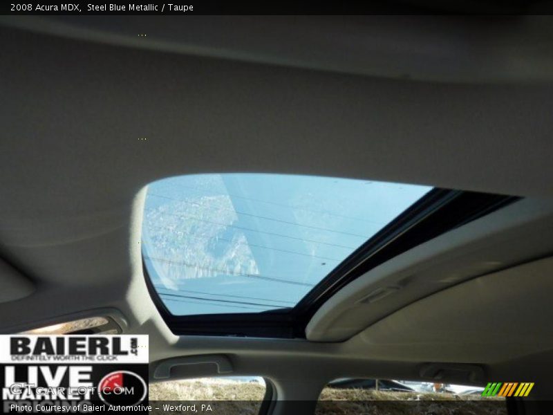 Steel Blue Metallic / Taupe 2008 Acura MDX