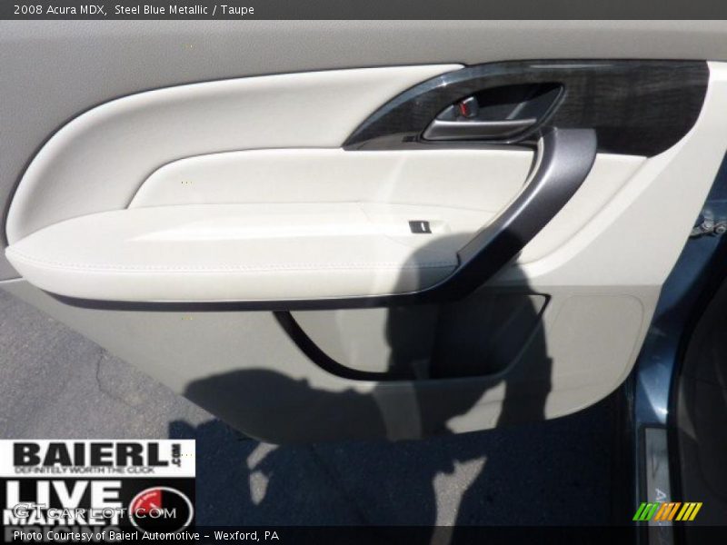 Steel Blue Metallic / Taupe 2008 Acura MDX