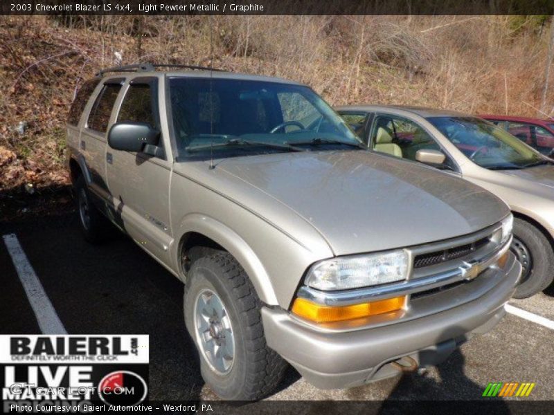 Light Pewter Metallic / Graphite 2003 Chevrolet Blazer LS 4x4