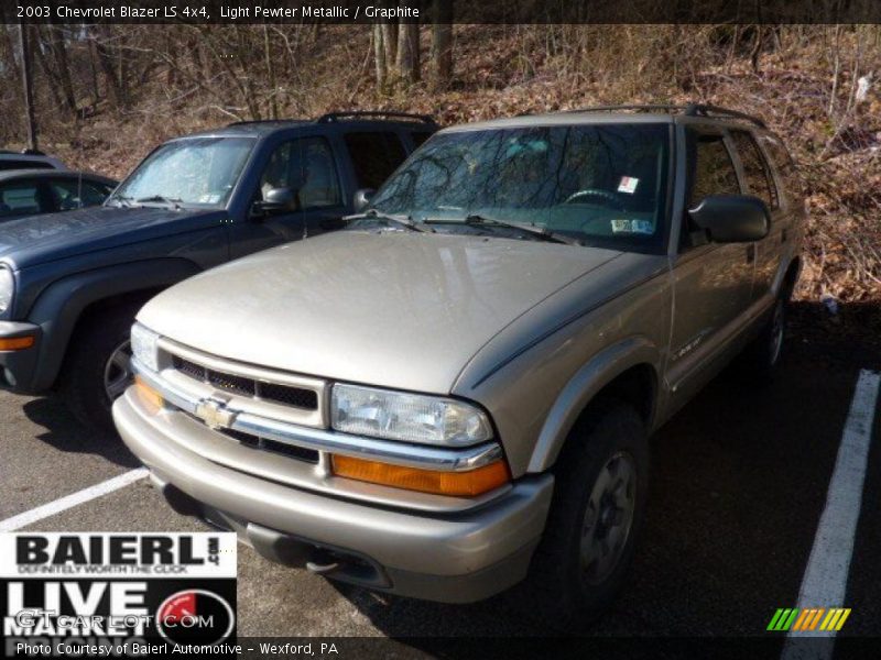 Light Pewter Metallic / Graphite 2003 Chevrolet Blazer LS 4x4
