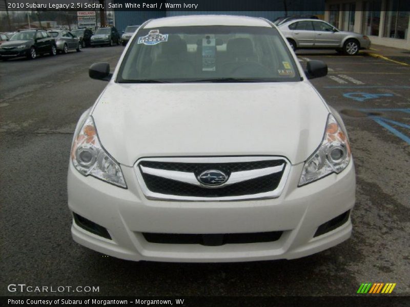 Satin White Pearl / Warm Ivory 2010 Subaru Legacy 2.5i Sedan
