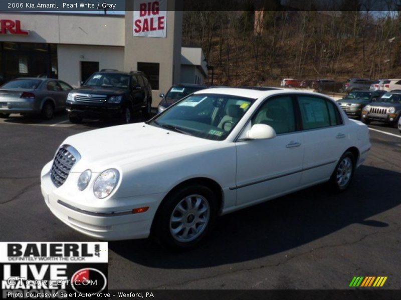 Pearl White / Gray 2006 Kia Amanti