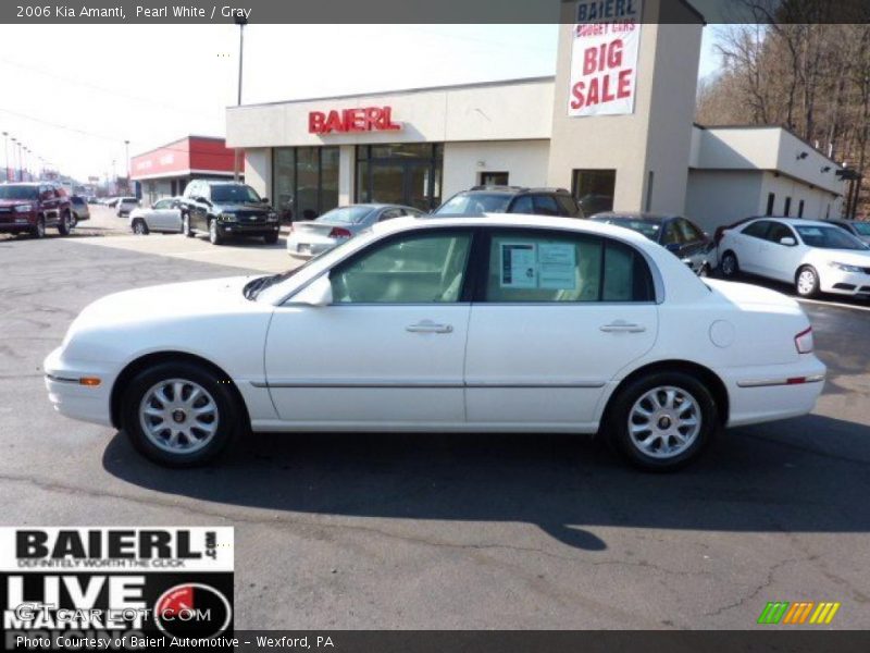 Pearl White / Gray 2006 Kia Amanti