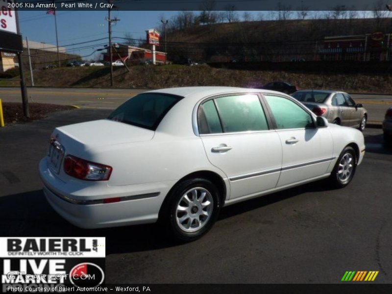Pearl White / Gray 2006 Kia Amanti
