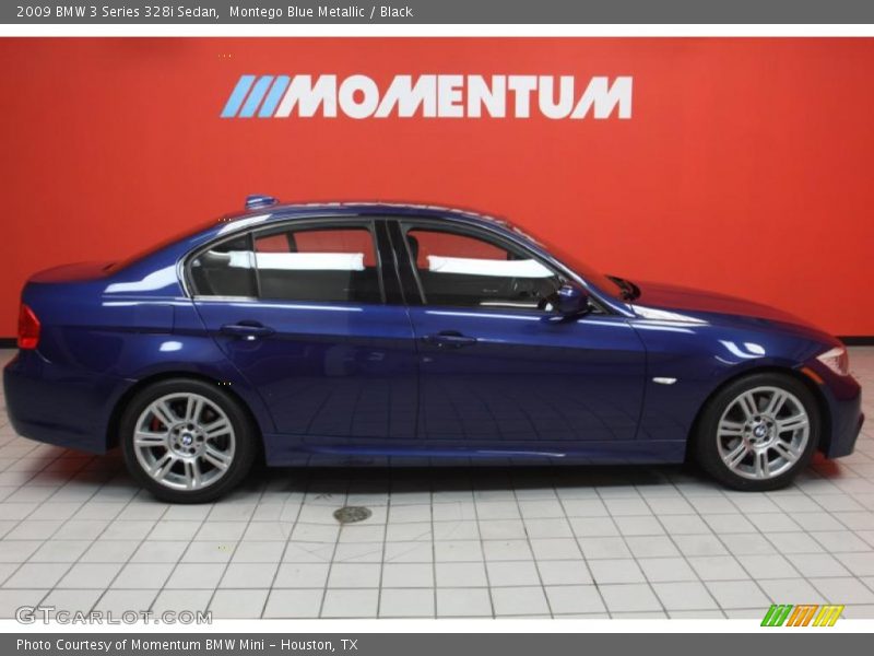 Montego Blue Metallic / Black 2009 BMW 3 Series 328i Sedan