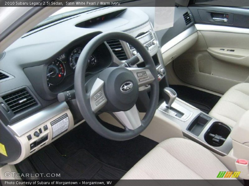 Warm Ivory Interior - 2010 Legacy 2.5i Sedan 