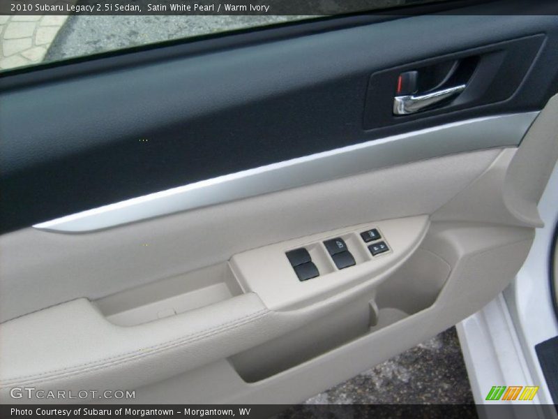 Satin White Pearl / Warm Ivory 2010 Subaru Legacy 2.5i Sedan