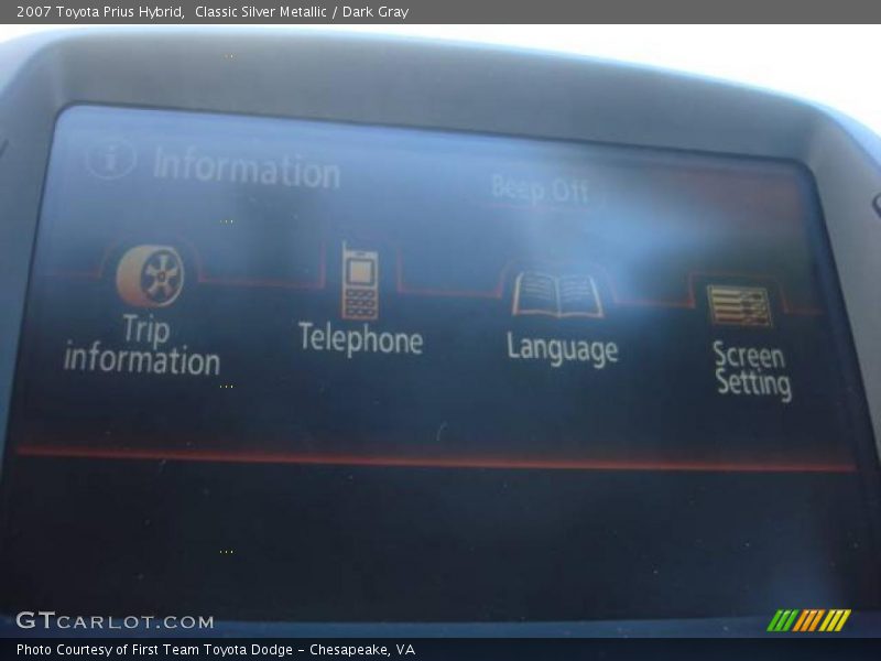 Classic Silver Metallic / Dark Gray 2007 Toyota Prius Hybrid