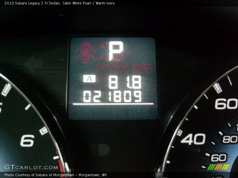 Satin White Pearl / Warm Ivory 2010 Subaru Legacy 2.5i Sedan