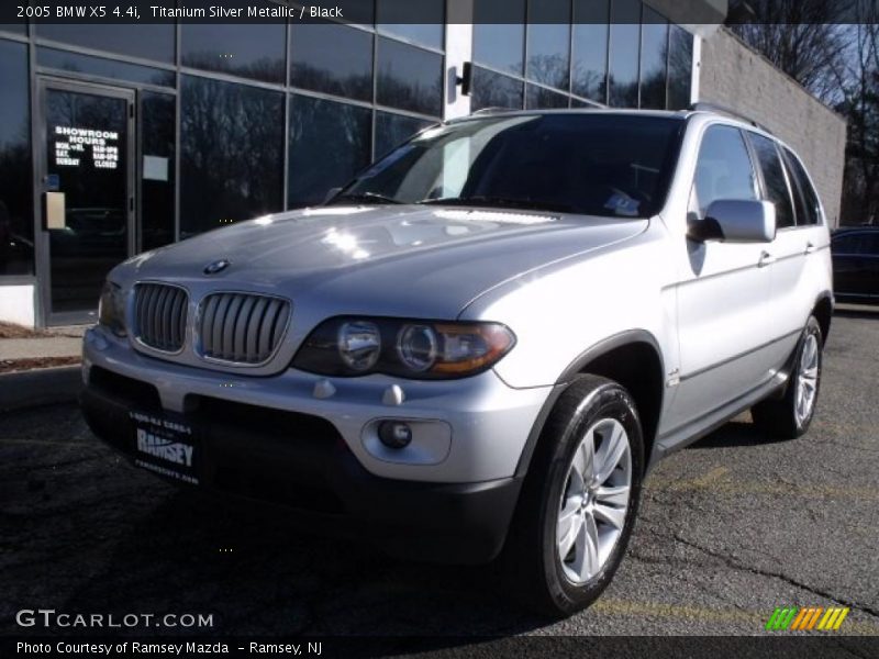 Titanium Silver Metallic / Black 2005 BMW X5 4.4i