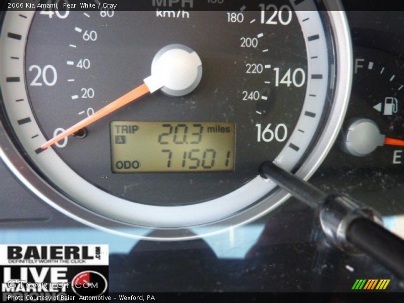 Pearl White / Gray 2006 Kia Amanti