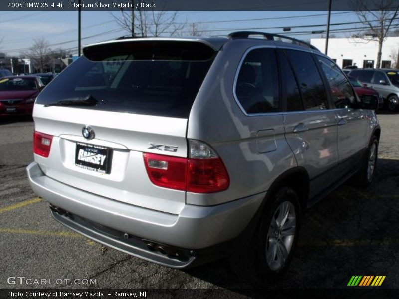 Titanium Silver Metallic / Black 2005 BMW X5 4.4i