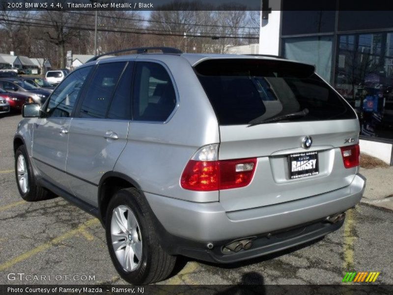 Titanium Silver Metallic / Black 2005 BMW X5 4.4i