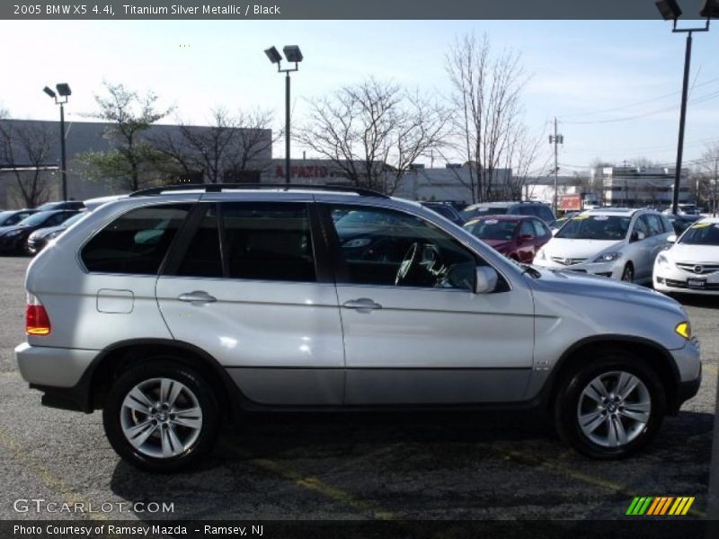 Titanium Silver Metallic / Black 2005 BMW X5 4.4i