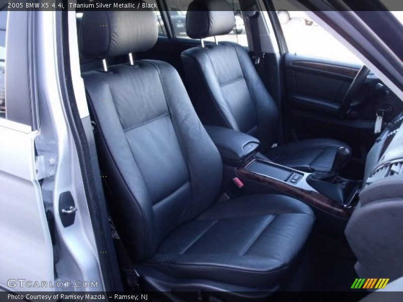 Titanium Silver Metallic / Black 2005 BMW X5 4.4i
