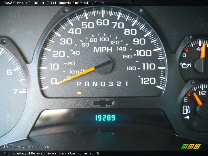 Imperial Blue Metallic / Ebony 2008 Chevrolet TrailBlazer LT 4x4