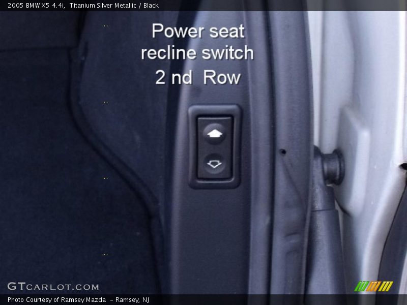 Titanium Silver Metallic / Black 2005 BMW X5 4.4i