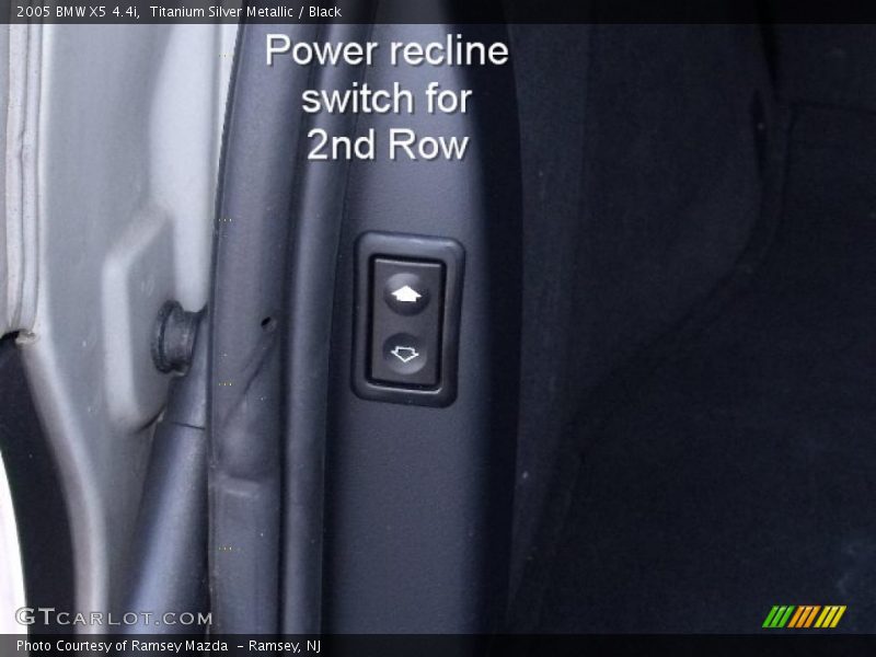 Titanium Silver Metallic / Black 2005 BMW X5 4.4i