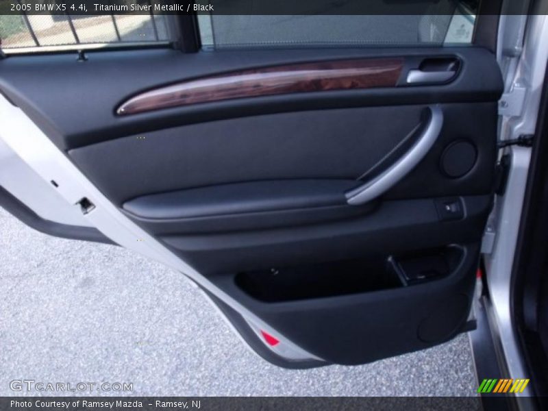 Titanium Silver Metallic / Black 2005 BMW X5 4.4i