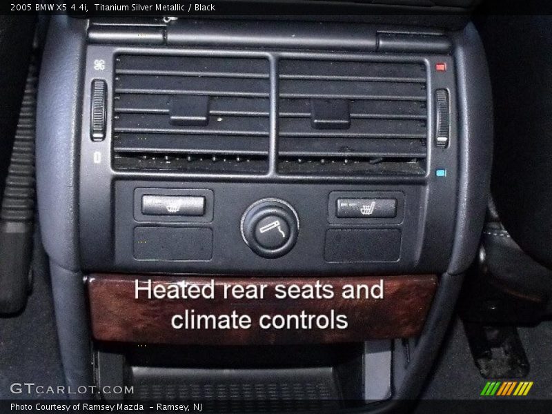 Titanium Silver Metallic / Black 2005 BMW X5 4.4i