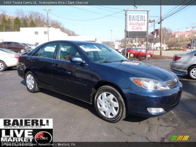 Stratosphere Mica / Dark Charcoal 2003 Toyota Camry LE