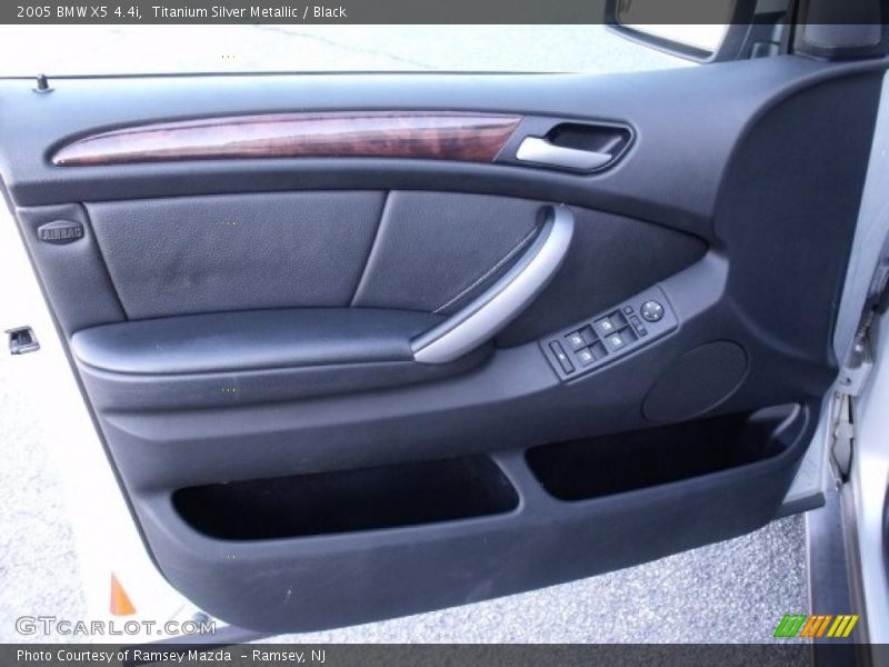 Titanium Silver Metallic / Black 2005 BMW X5 4.4i