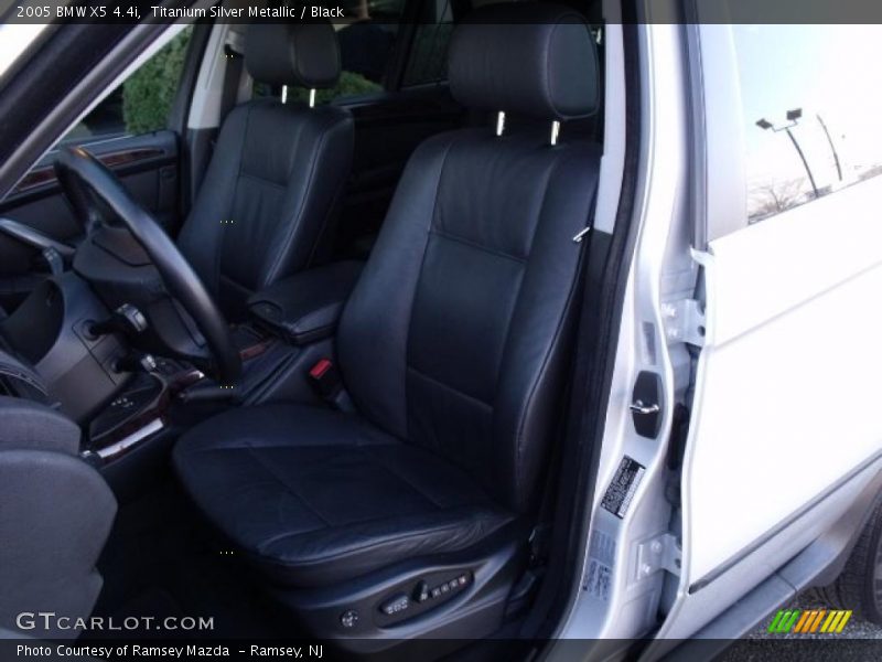 Titanium Silver Metallic / Black 2005 BMW X5 4.4i