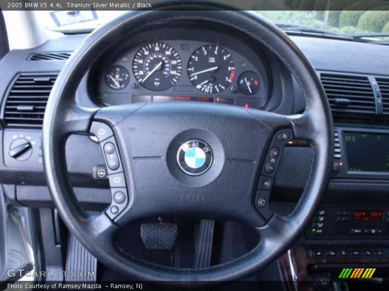 Titanium Silver Metallic / Black 2005 BMW X5 4.4i