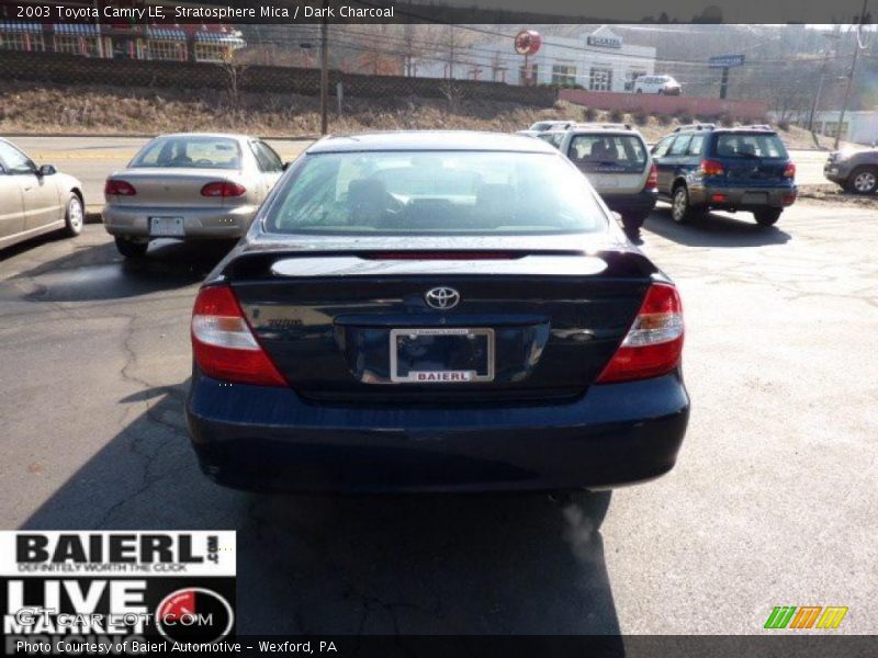 Stratosphere Mica / Dark Charcoal 2003 Toyota Camry LE