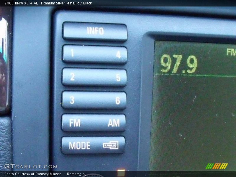 Titanium Silver Metallic / Black 2005 BMW X5 4.4i