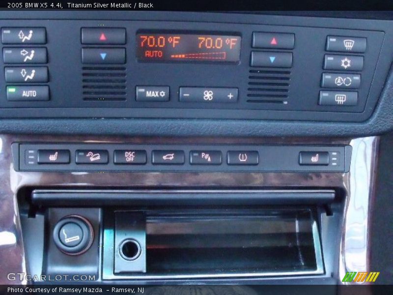 Titanium Silver Metallic / Black 2005 BMW X5 4.4i