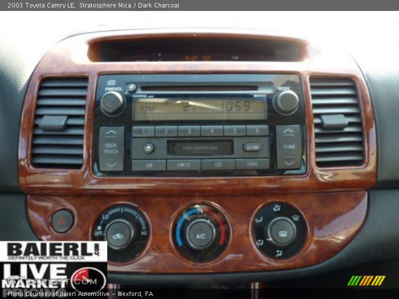 Stratosphere Mica / Dark Charcoal 2003 Toyota Camry LE