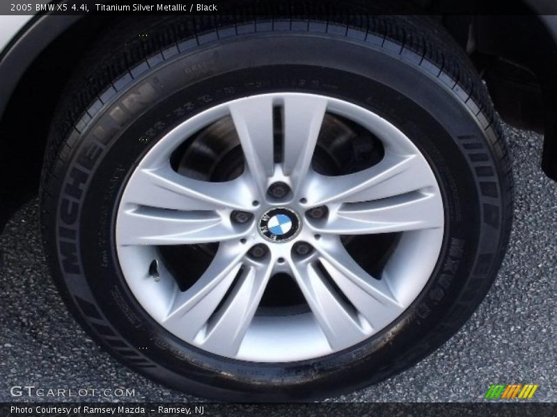 Titanium Silver Metallic / Black 2005 BMW X5 4.4i