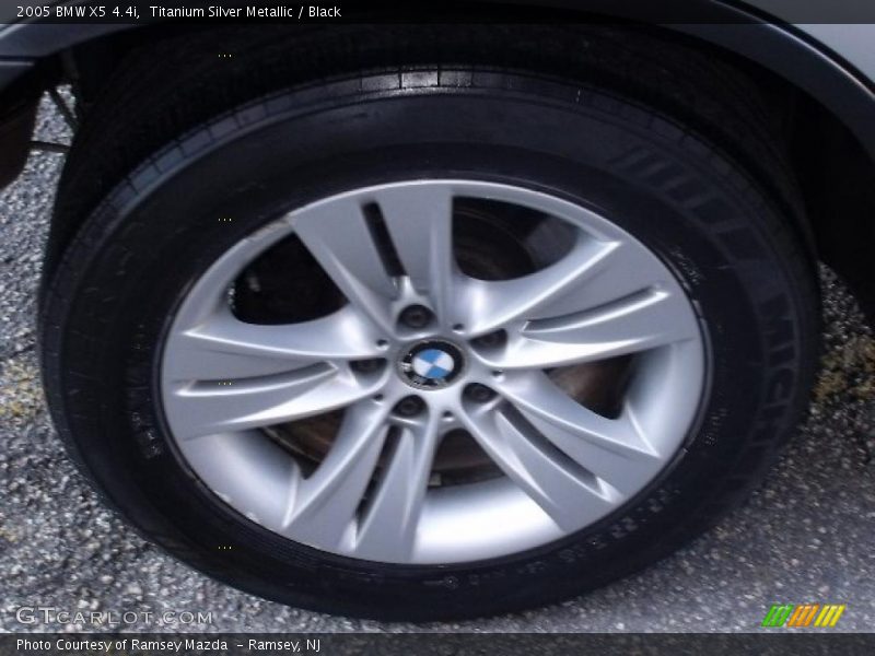 Titanium Silver Metallic / Black 2005 BMW X5 4.4i