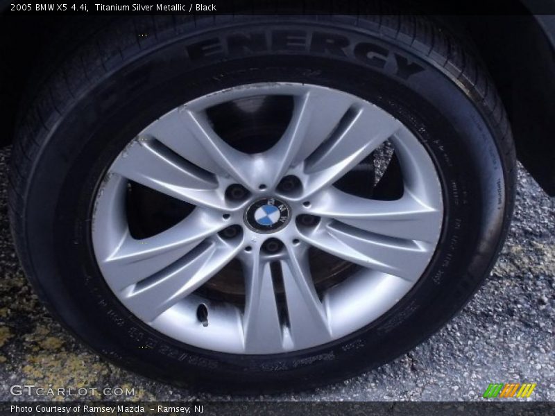 Titanium Silver Metallic / Black 2005 BMW X5 4.4i
