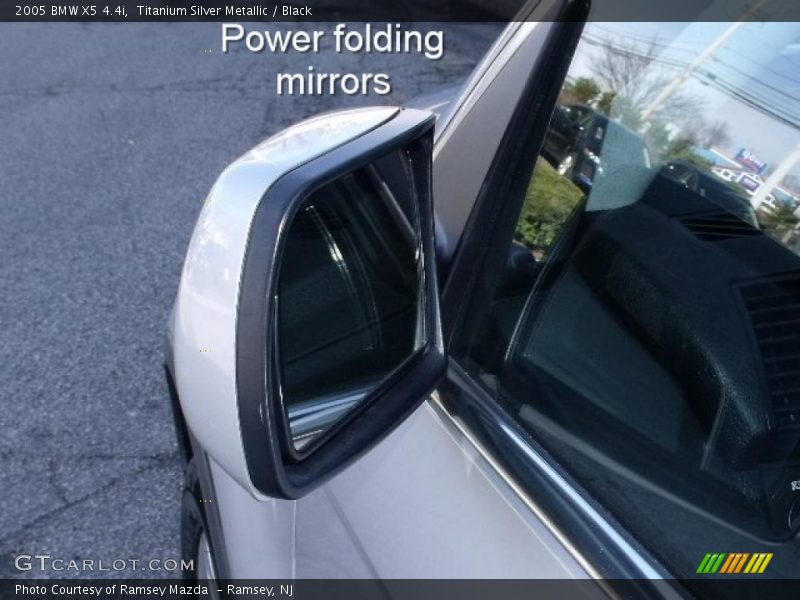 Titanium Silver Metallic / Black 2005 BMW X5 4.4i