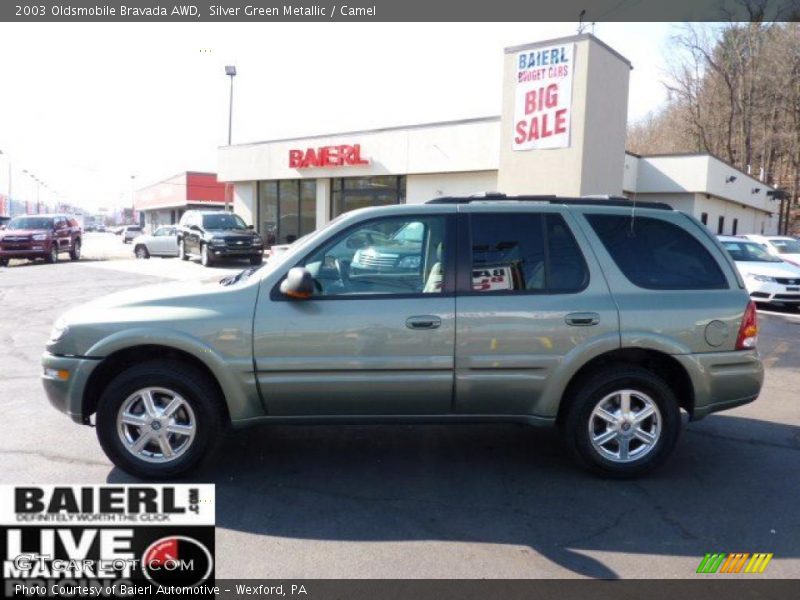 Silver Green Metallic / Camel 2003 Oldsmobile Bravada AWD